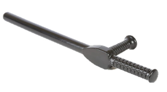 Baston tipo tonfa pieza cilindrica